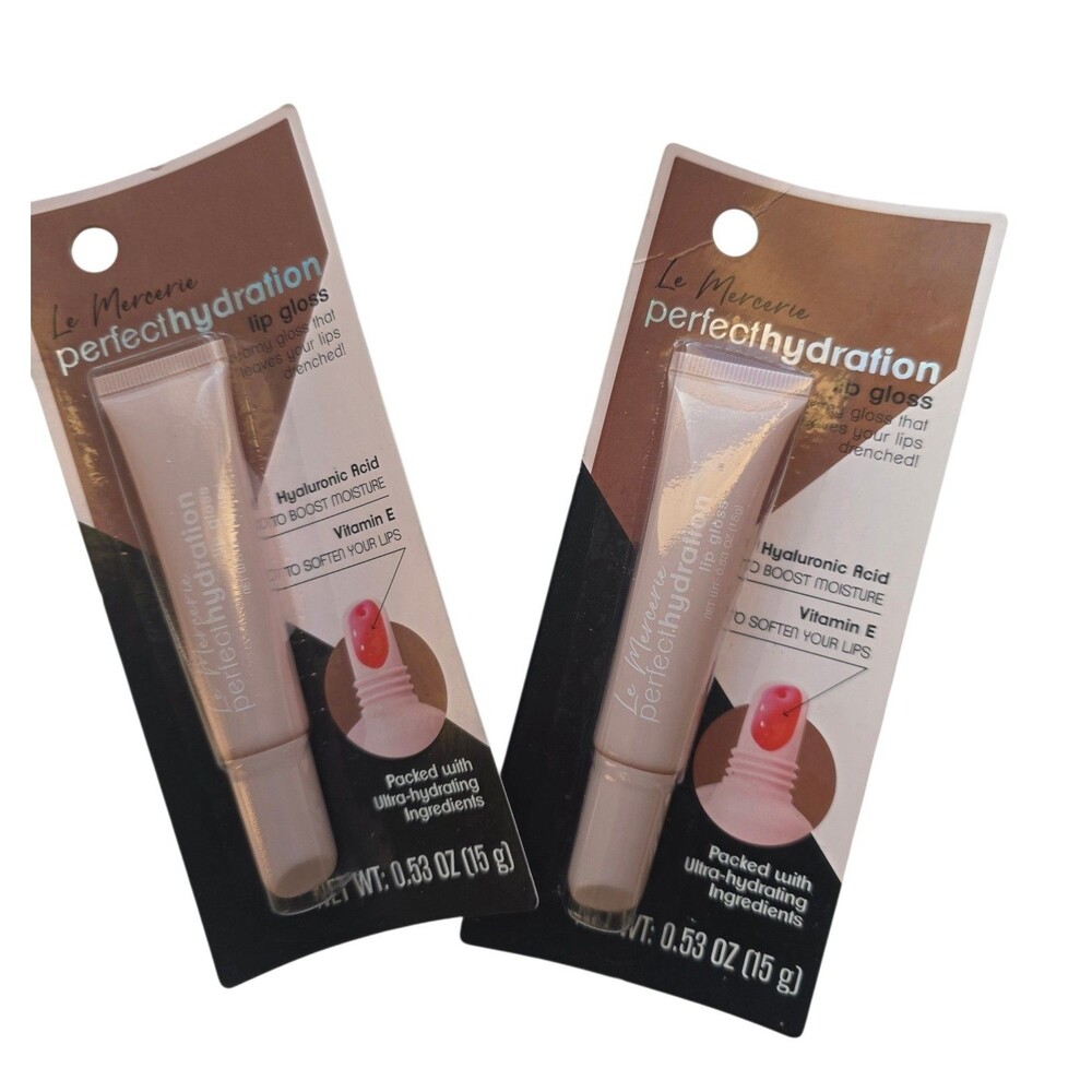 Le Mercerie Perfect Hydrating Lip Gloss 0.53oz~ 2pk